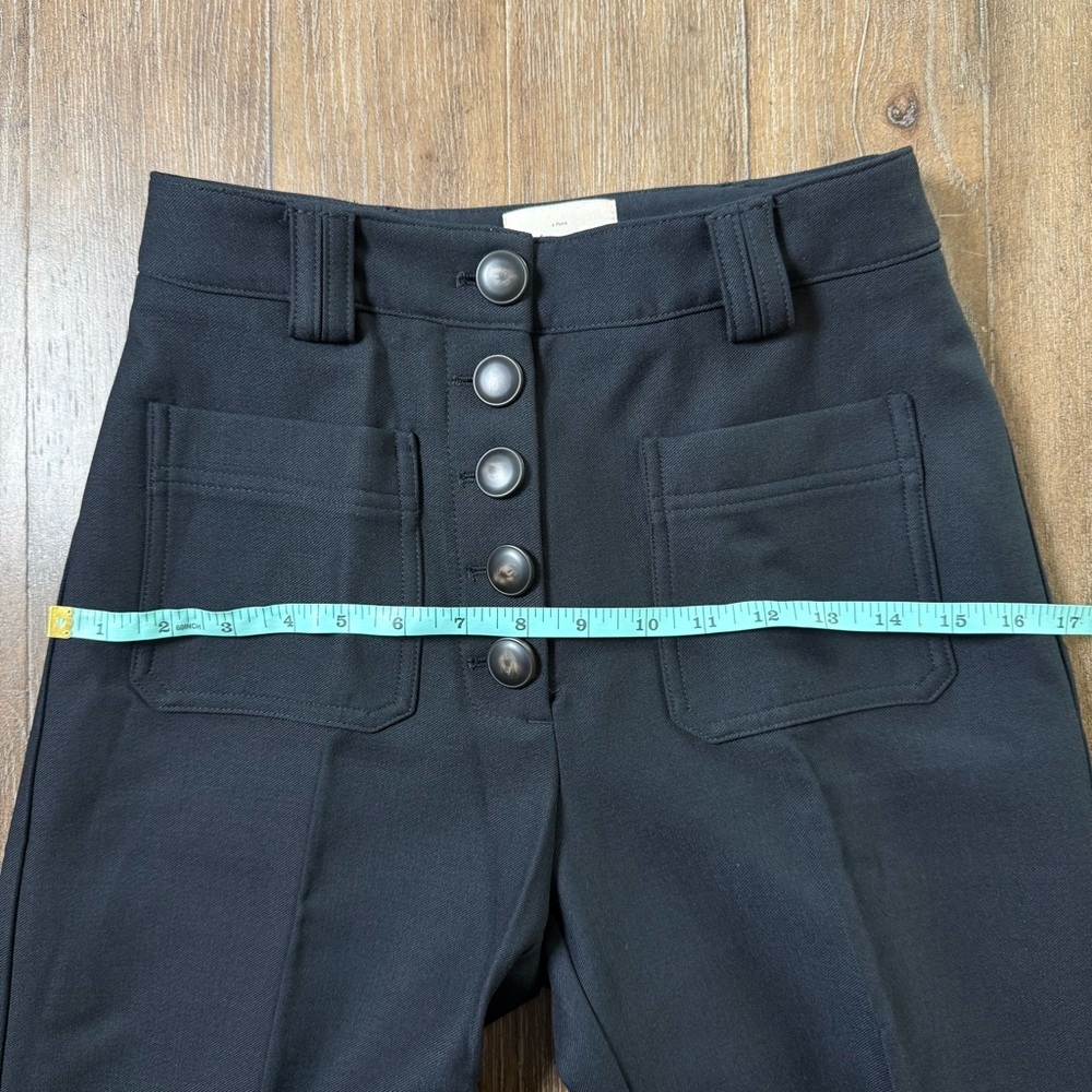 Sezane Pentalon Dan Trouser Wide Straight Leg Pants Wool Women's US Size 2 - Picture 11 of 15